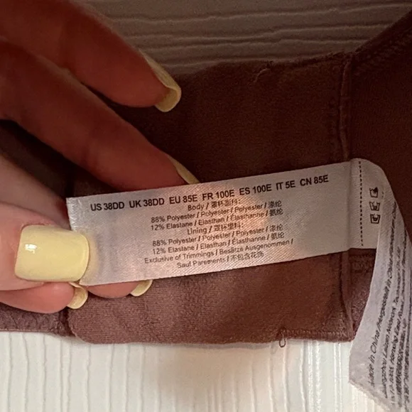 Women's Mauve Full Coverage Bra - Picture 3 of 4